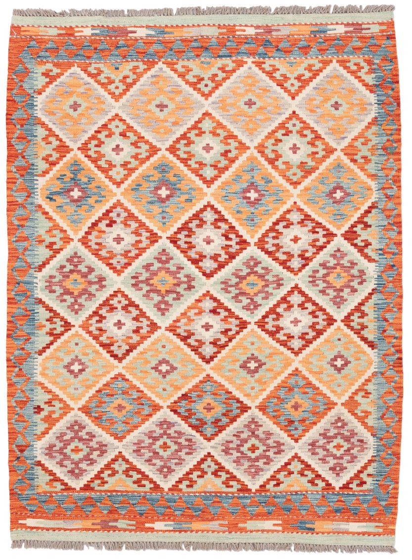handgewebter Kelim Ghazghar aus Afghanistan Maß 201x150 cm