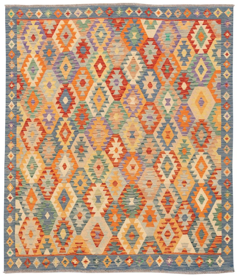 handgewebter Kelim Ghazghar aus Afghanistan Maß 238x205 cm