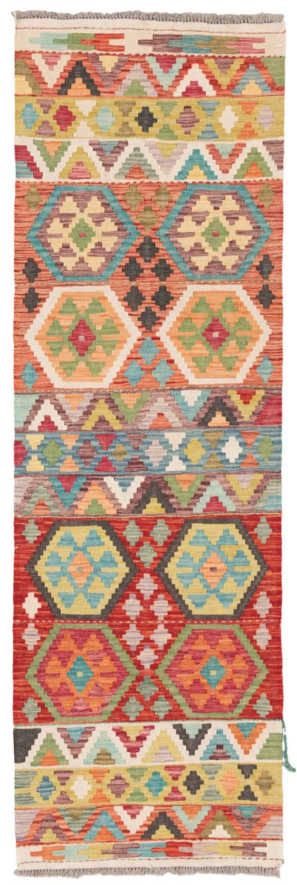 handgewebter Kelim Ghazghar aus Afghanistan Maß 242x76 cm