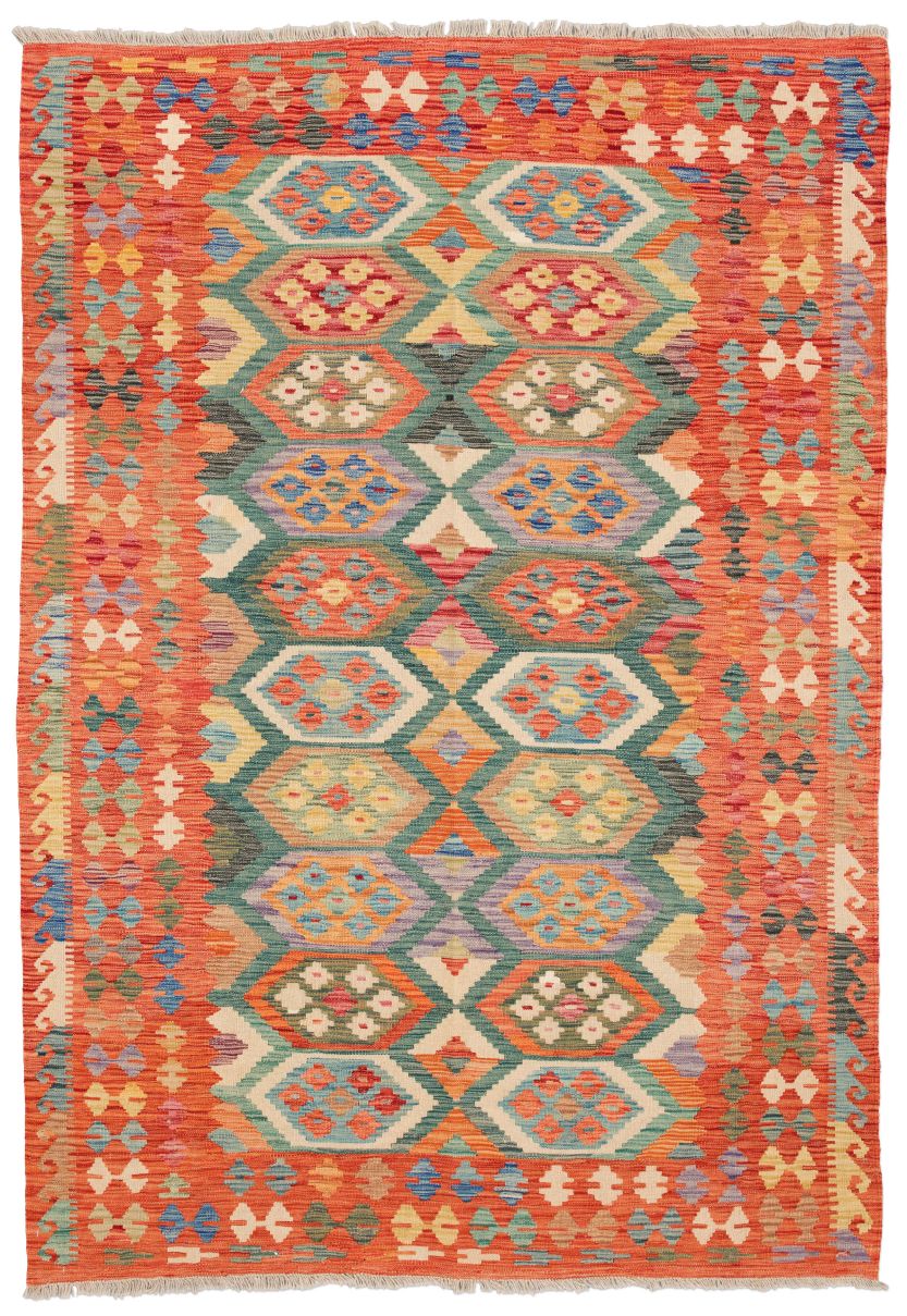 handgewebter Kelim Ghazghar aus Afghanistan Maß 246x171 cm