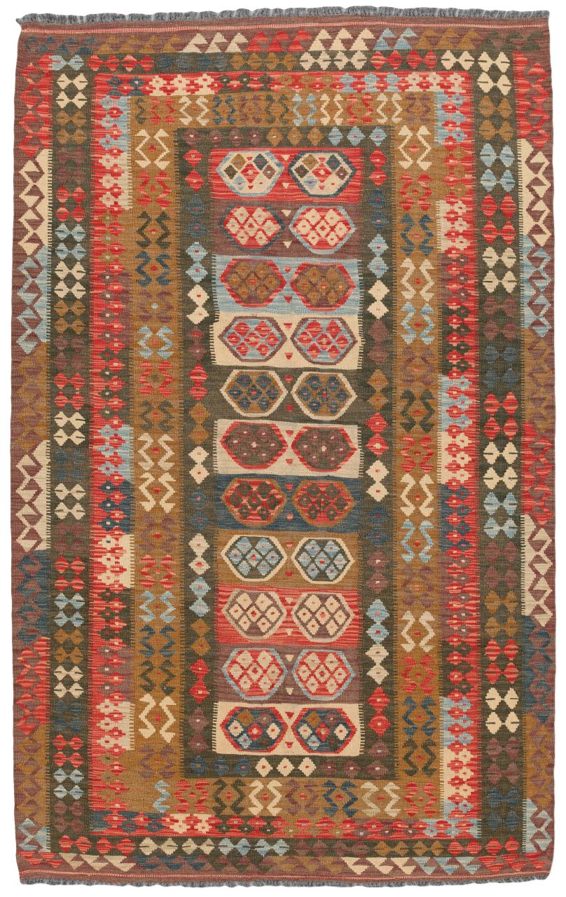 handgewebter Kelim Ghazghar aus Afghanistan Maß 255x160 cm