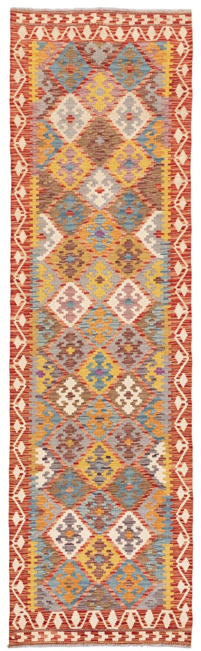 handgewebter Kelim Ghazghar aus Afghanistan Maß 293x85 cm