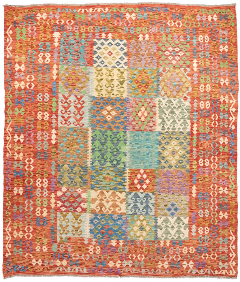 handgewebter Kelim Ghazghar aus Afghanistan Maß 297x256 cm