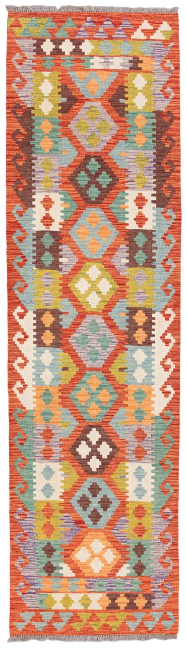 handgewebter Kelim Ghazghar aus Afghanistan Maß 297x83 cm