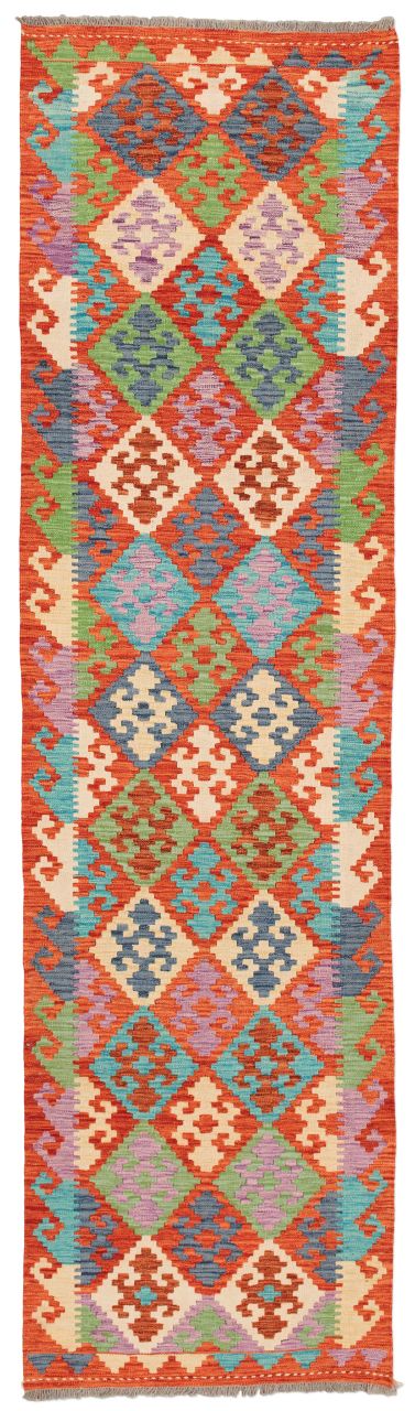 handgewebter Kelim Ghazghar aus Afghanistan Maß 300x82 cm