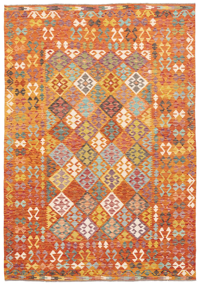 handgewebter Kelim Ghazghar aus Afghanistan Maß 302x209 cm