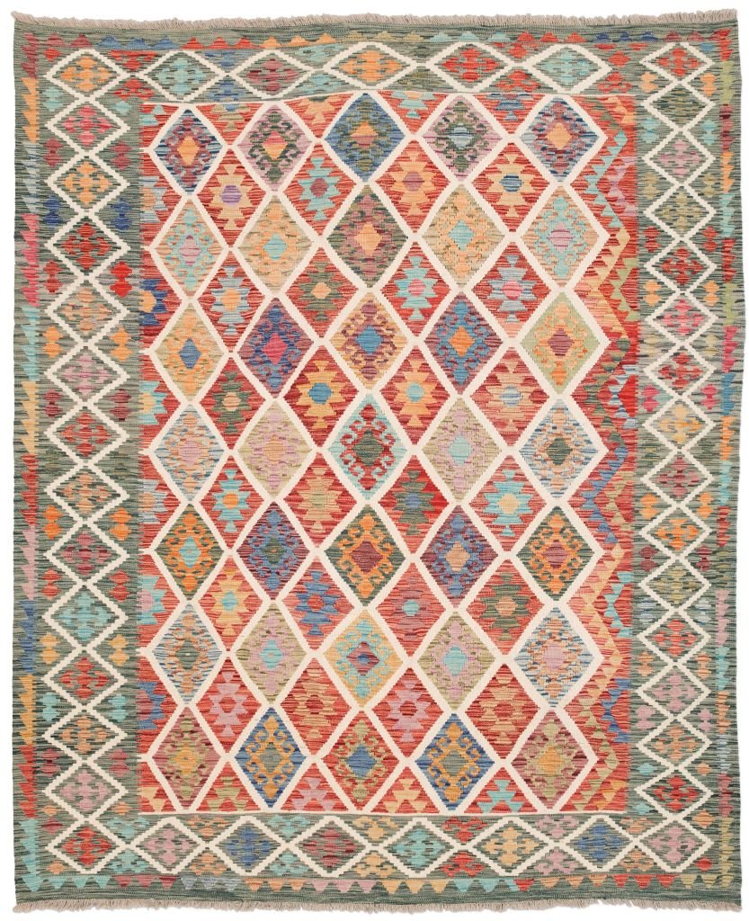 handgewebter Kelim Ghazghar aus Afghanistan Maß 304x250 cm