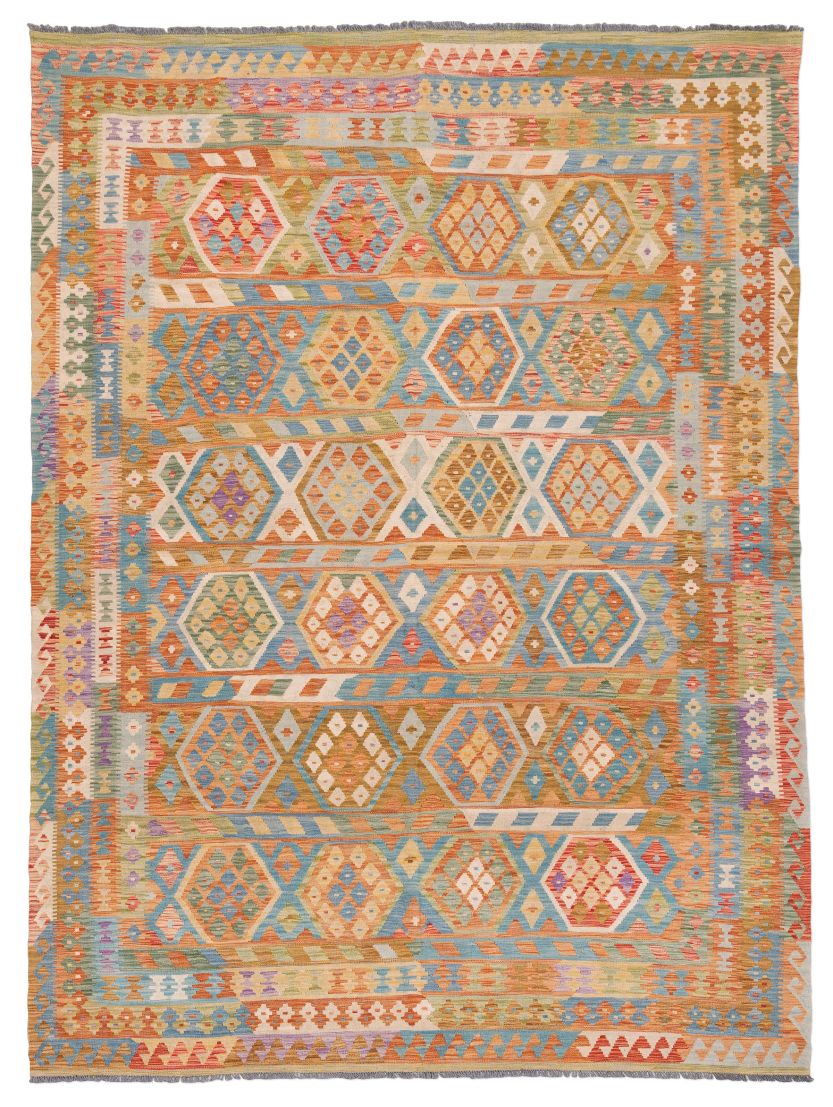 handgewebter Kelim Ghazghar aus Afghanistan Maß 353x248 cm