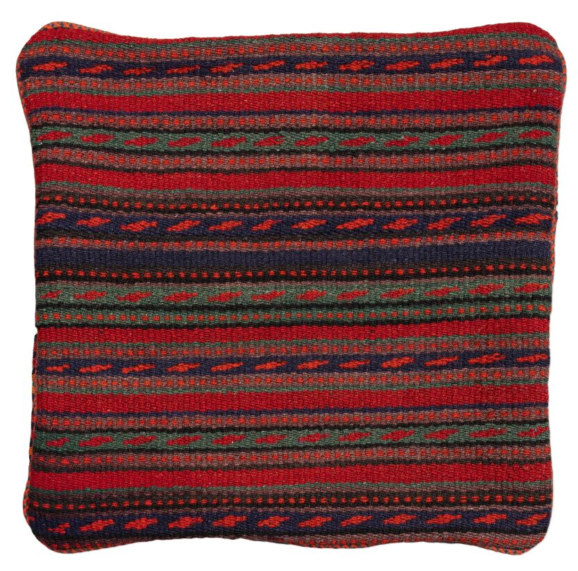 handgewebter Kelim Schahsawan-Kissen aus Persien Maß 43x43 cm