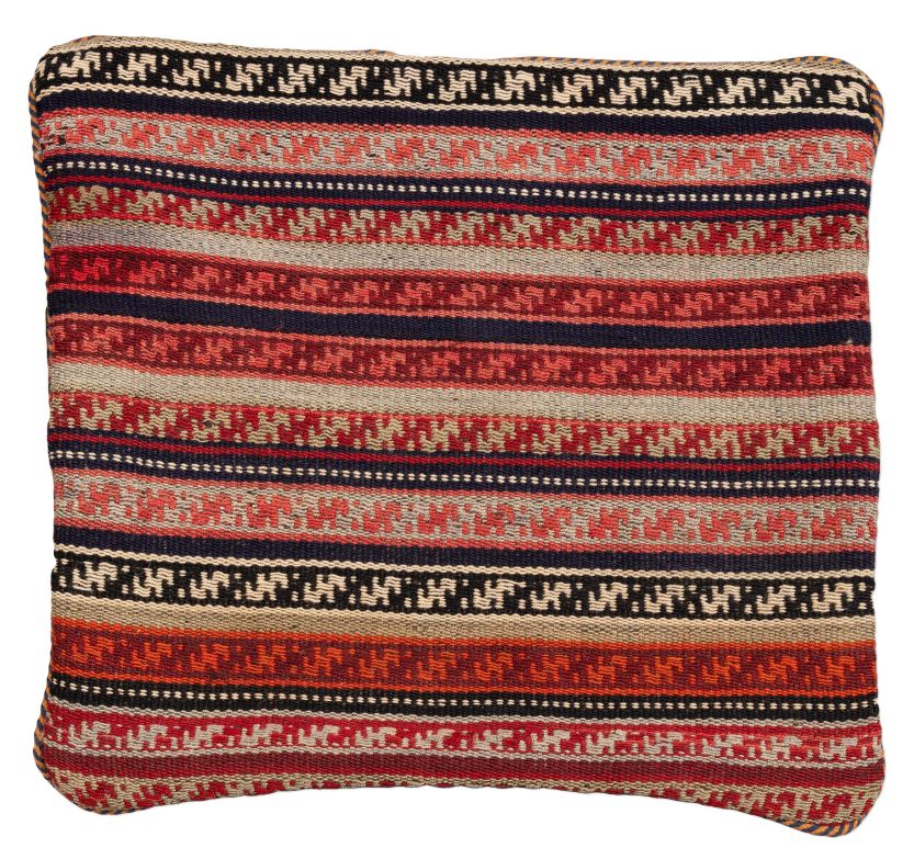 handgewebter Kelim Schahsawan-Kissen aus Persien Maß 45x42 cm
