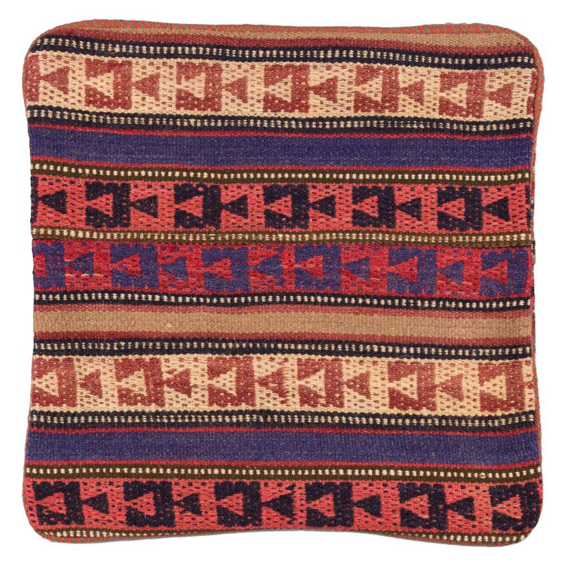 handgewebter Kelim Schahsawan-Kissen aus Persien Maß 45x45 cm