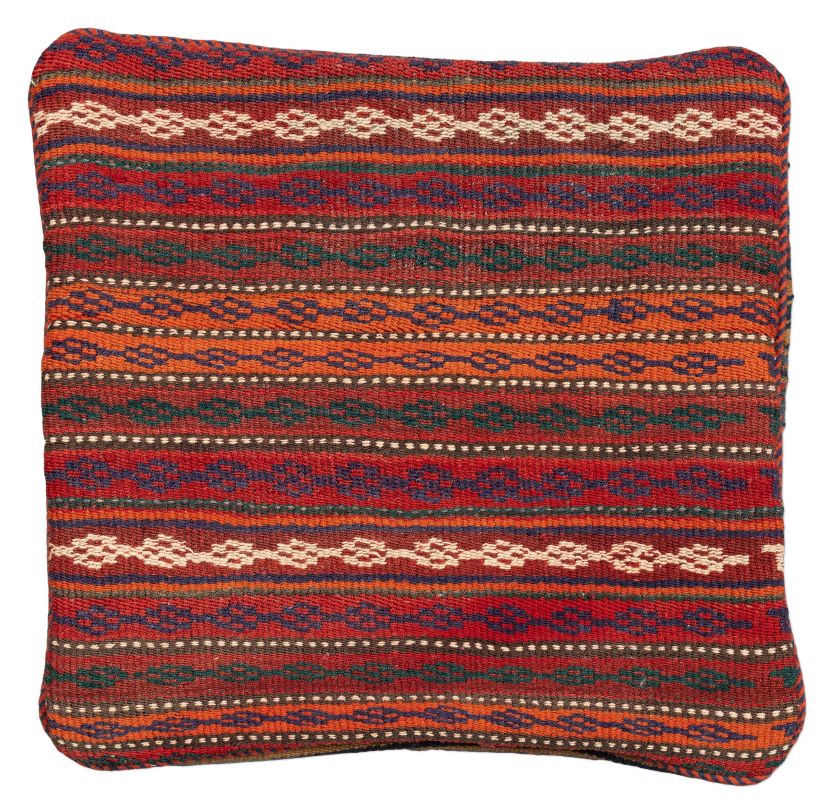 handgewebter Kelim Schahsawan-Kissen aus Persien Maß 45x45 cm