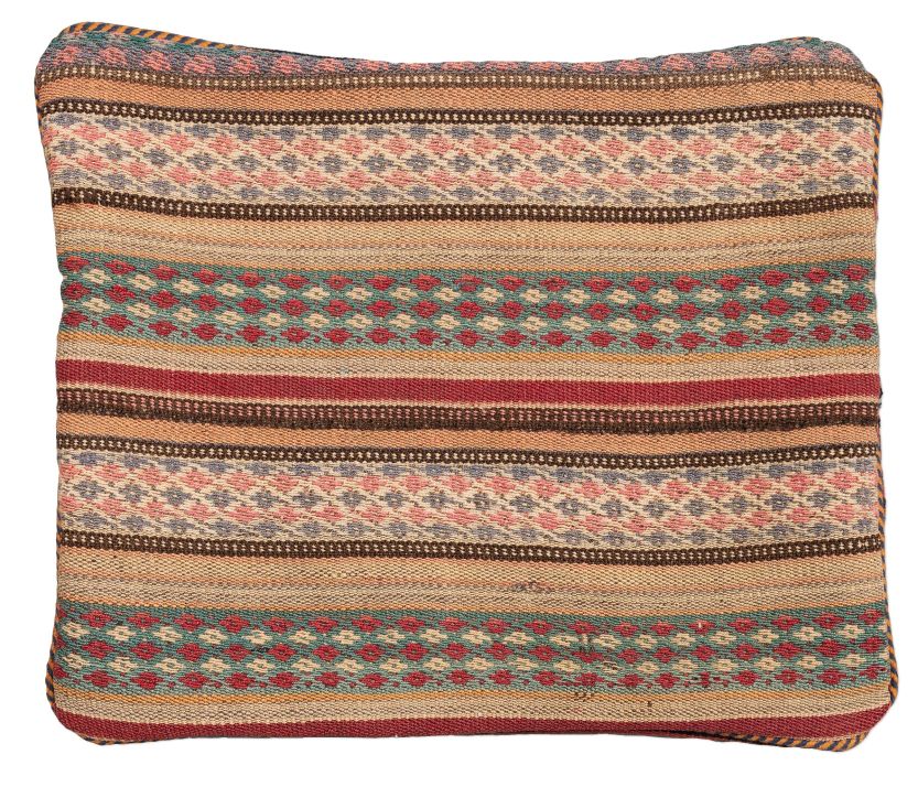 handgewebter Kelim Schahsawan-Kissen aus Persien Maß 47x42 cm