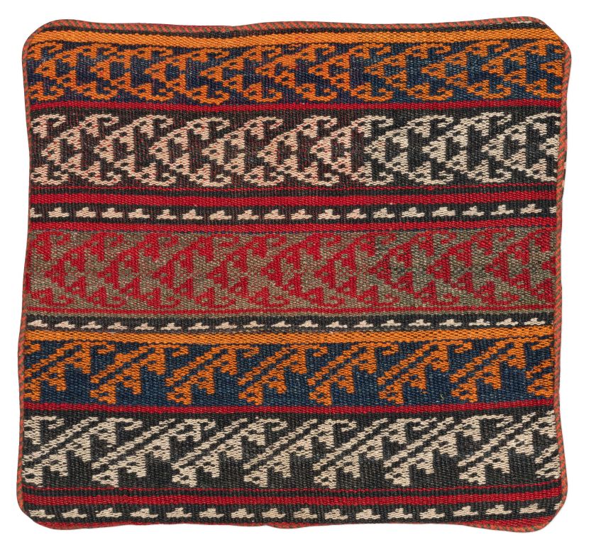 handgewebter Kelim Schahsawan-Kissen aus Persien Maß 47x45 cm