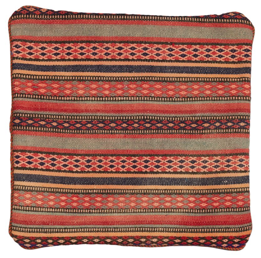 handgewebter Kelim Schahsawan-Kissen aus Persien Maß 50x50 cm