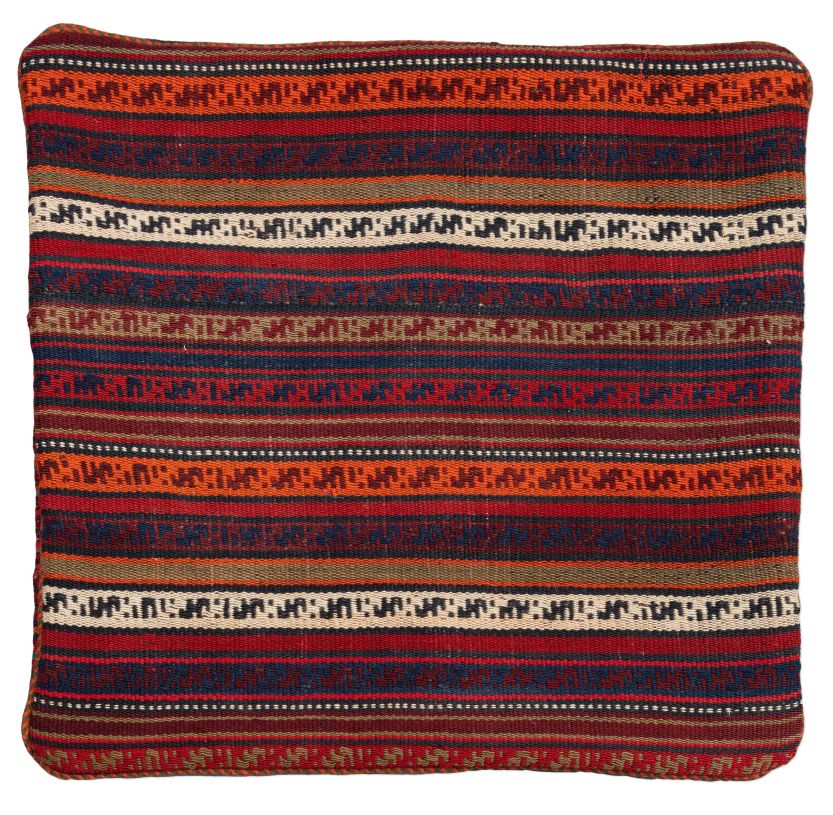 handgewebter Kelim Schahsawan-Kissen aus Persien Maß 55x53 cm