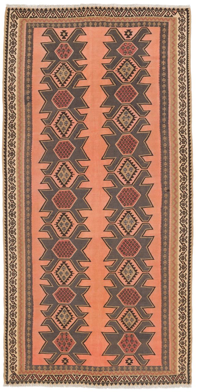 handgewebter Kelim Schahsawan aus Persien Maß 402x202 cm