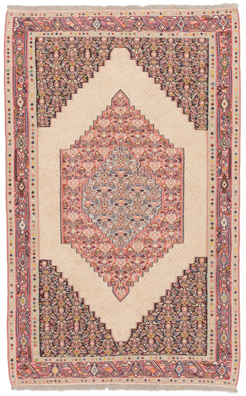handgewebter Kelim Senneh aus Persien Maß 238x150 cm