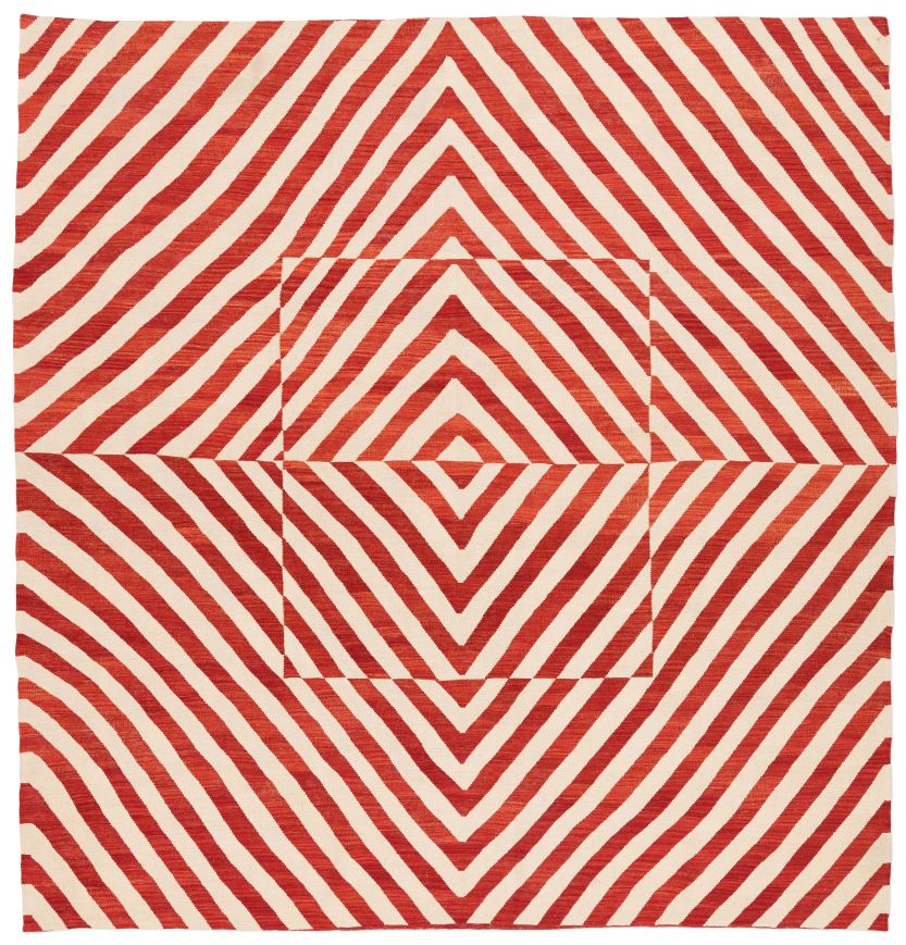 handgewebter Kelim Tavis aus Afghanistan Maß 285x269 cm