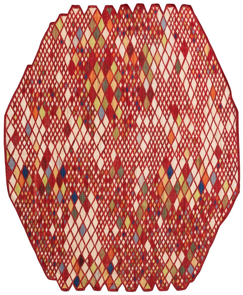 handgewebter Kelim Tavis aus Afghanistan Maß 299x228 cm