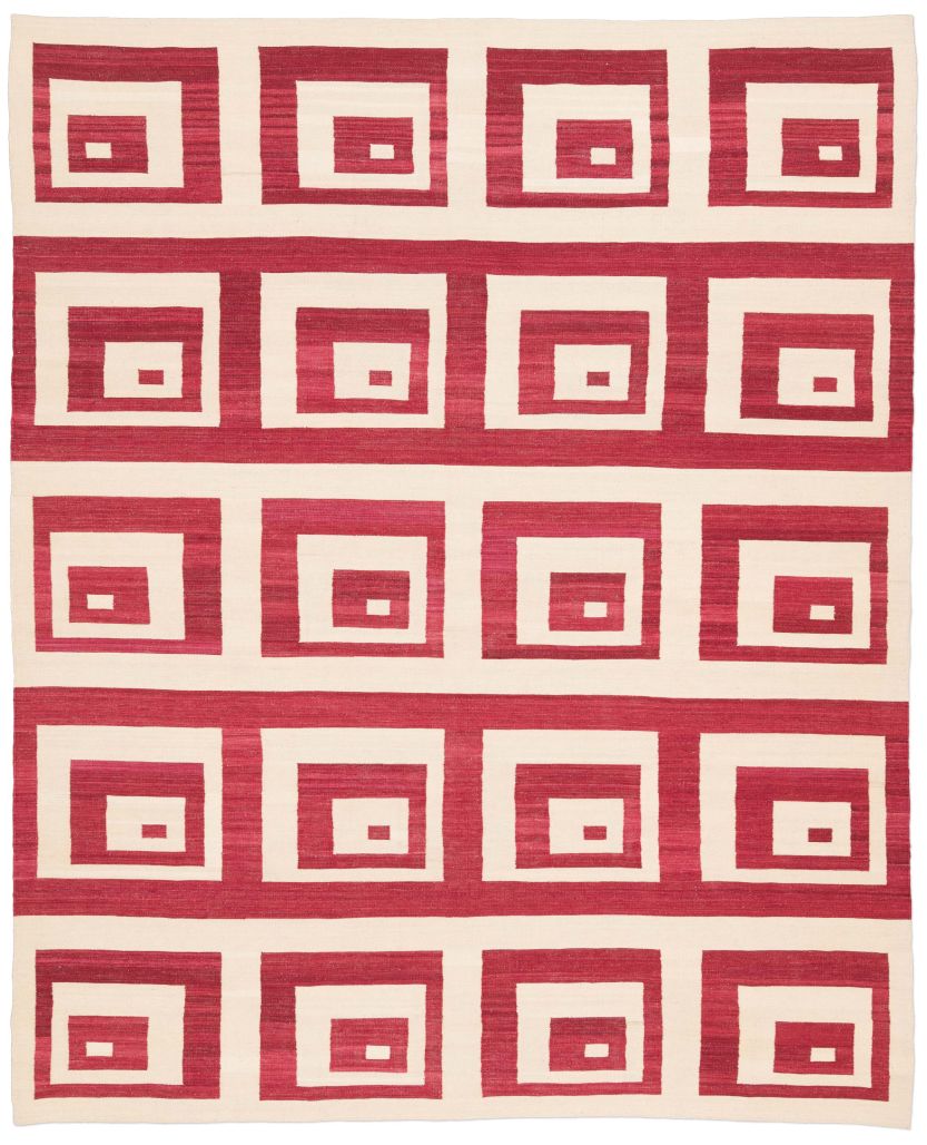 handgewebter Kelim Tavis aus Afghanistan Maß 375x314 cm