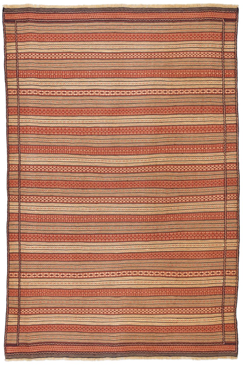 handgewebter Sumackkelim Afschar aus Persien Maß 300x198 cm