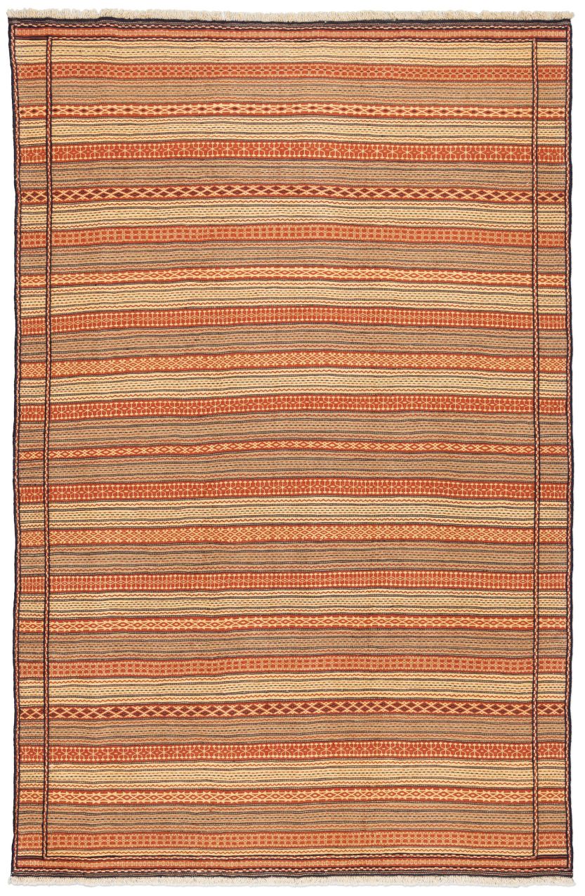 handgewebter Sumackkelim Afschar aus Persien Maß 304x200 cm