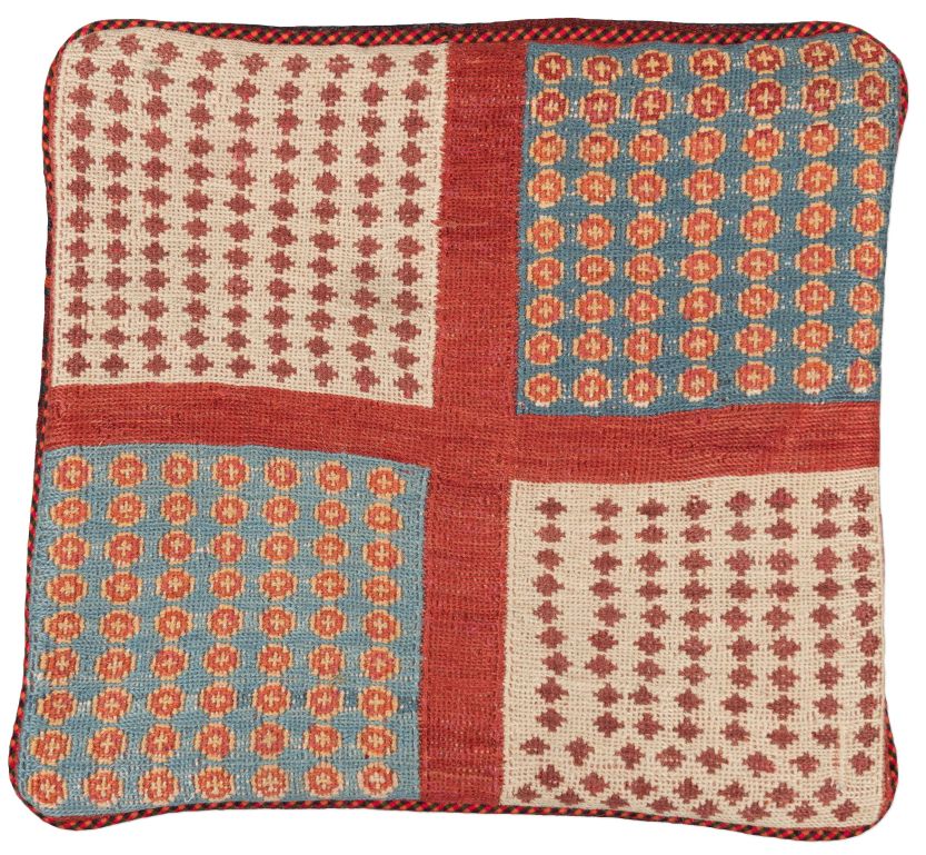 handgewebter Sumackkelim Afschar-Tabii-Kissen aus Persien Maß 40x40 cm