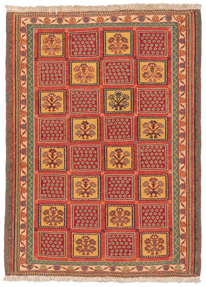 handgewebter Sumackkelim Afschar-Tabii aus Persien Maß 112x80 cm