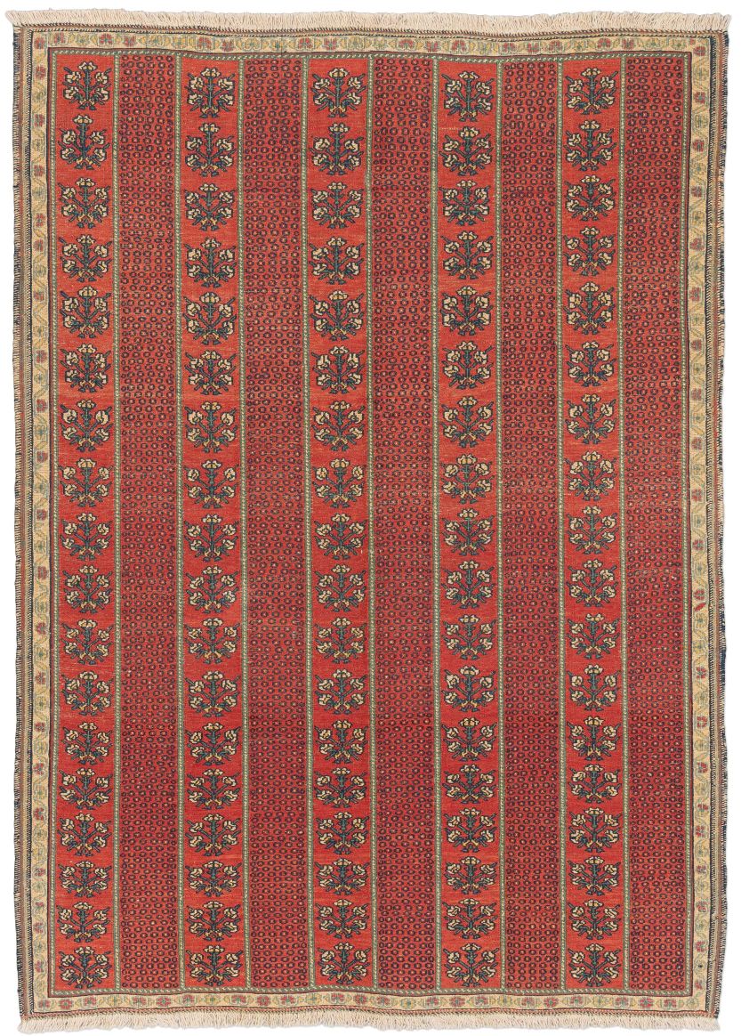 handgewebter Sumackkelim Afschar-Tabii aus Persien Maß 192x136 cm