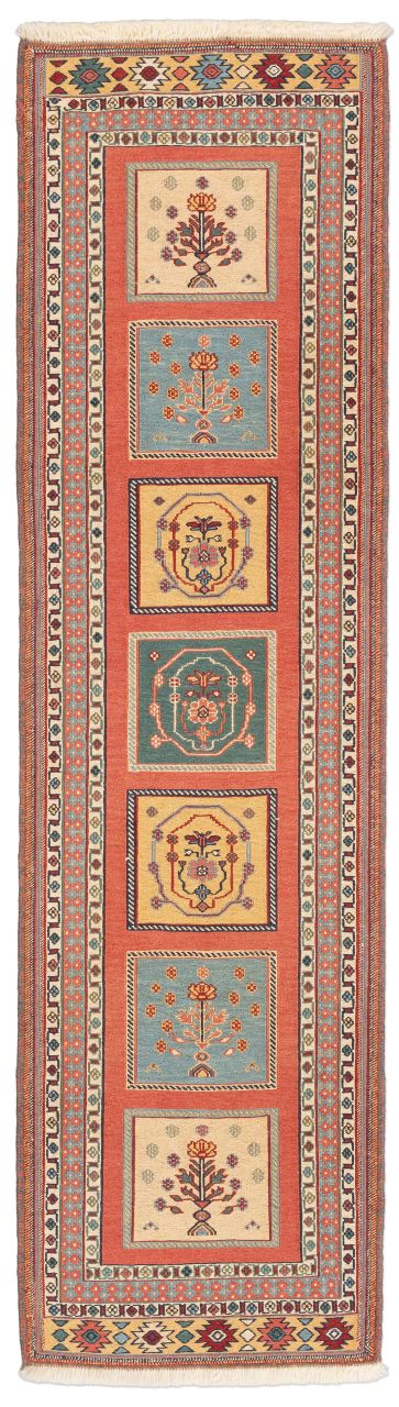 handgewebter Sumackkelim Afschar-Tabii aus Persien Maß 200x55 cm
