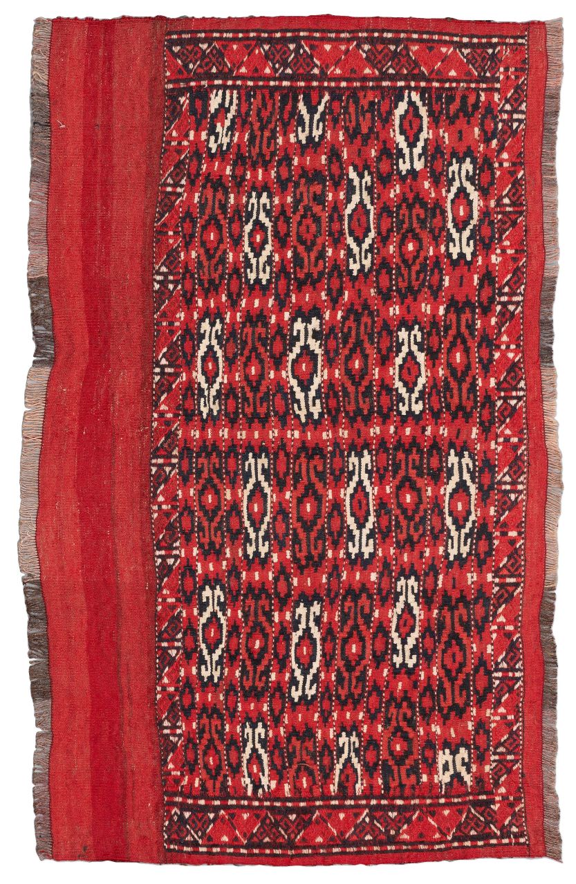 handgewebter Sumackkelim Jomuth aus Turkmenistan Maß 113x67 cm
