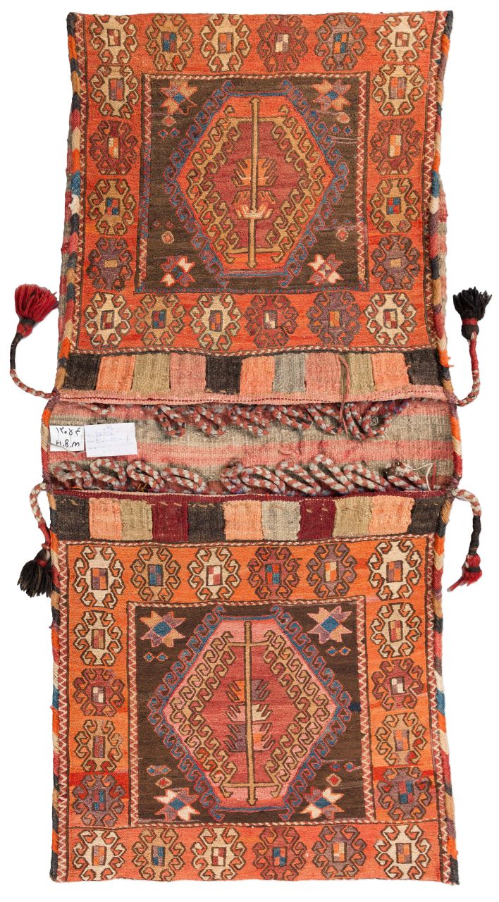 handgewebter Sumackkelim Kurdi aus Persien Maß 137x60 cm