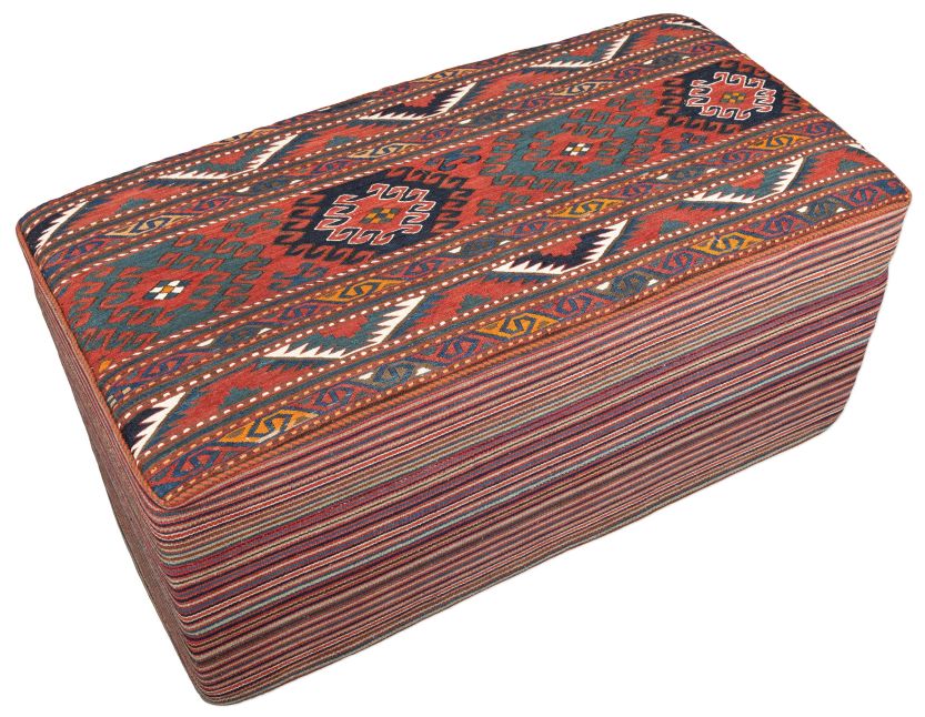 handgewebter Sumackkelim Schahsawan-Sitzbank aus Persien Maß 100x50 cm