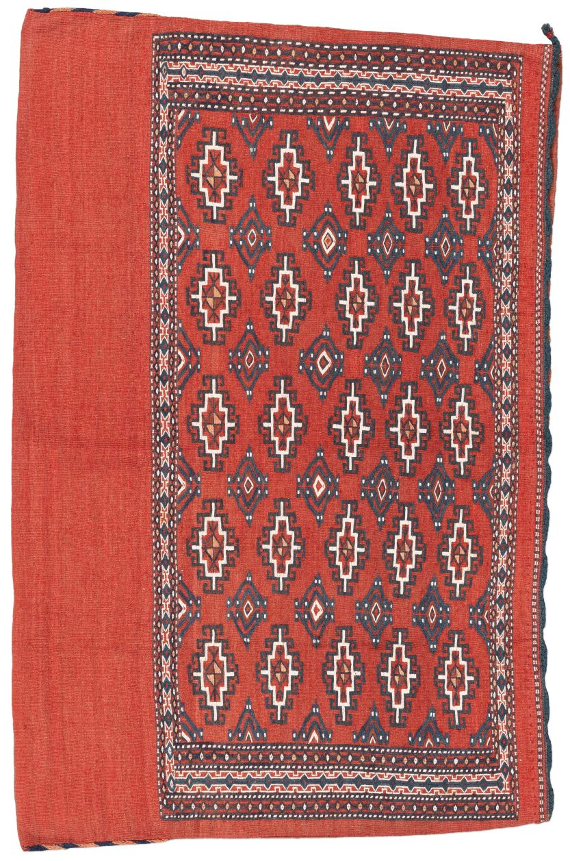 handgewebter Sumackkelim Tekke aus Turkmenistan Maß 114x76 cm