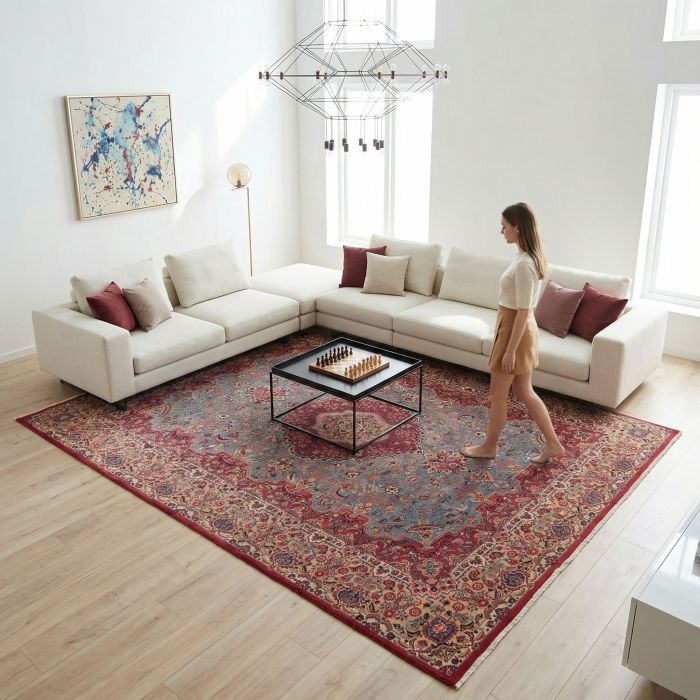 handgeknüpfter Orienteppich Sabsewar aus Persien Maß 365x280 cm