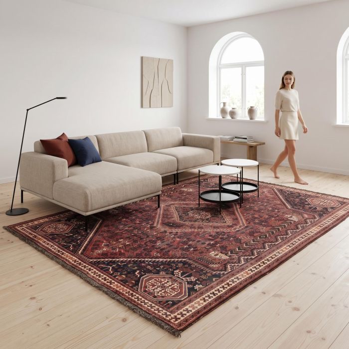 handgeknüpfter Orienteppich Gaschgai aus Persien Maß 285x199 cm