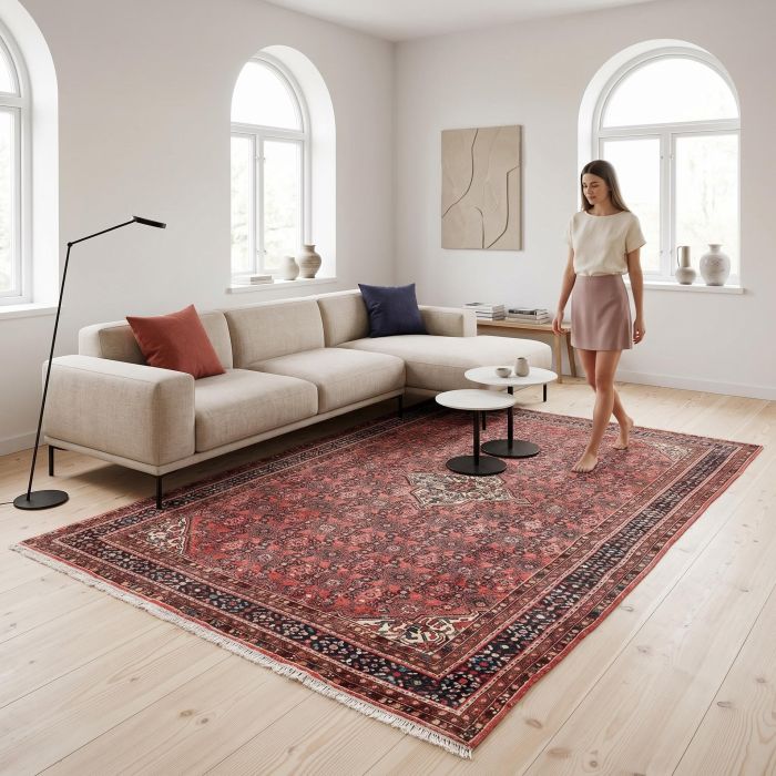 handgeknüpfter Orienteppich Hossenabad aus Persien Maß 307x203 cm