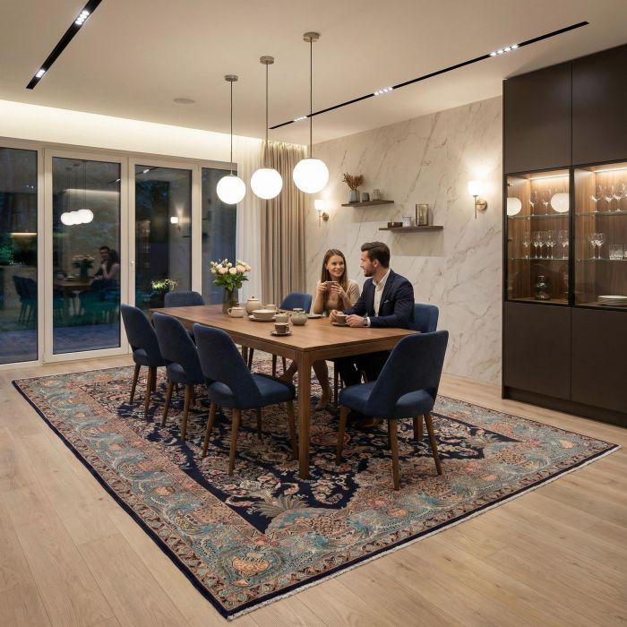 handgeknüpfter Orienteppich Sabsewar aus Persien Maß 377x293 cm