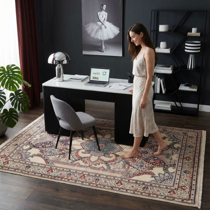 handgeknüpfter Orienteppich Keschan aus Persien Maß 208x135 cm