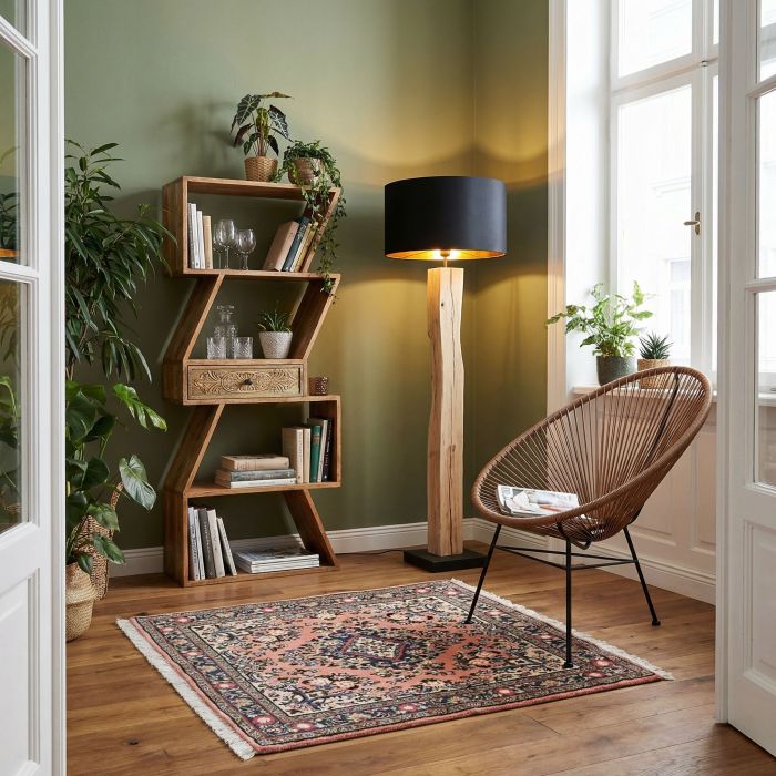 handgeknüpfter Orienteppich Lilian aus Persien Maß 102x98 cm