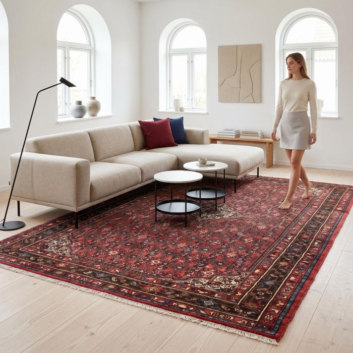 handgeknüpfter Orienteppich Hossenabad aus Persien Maß 313x213 cm