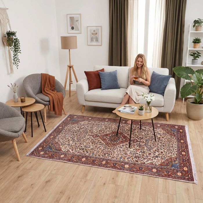 handgeknüpfter Orienteppich Ghiassabad aus Persien Maß 210x125 cm