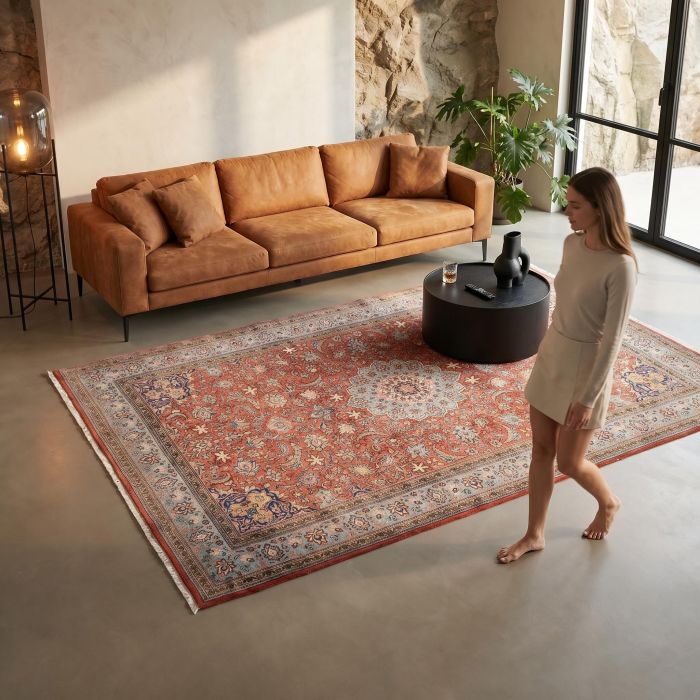 handgeknüpfter Orienteppich Ghom aus Persien Maß 325x203 cm