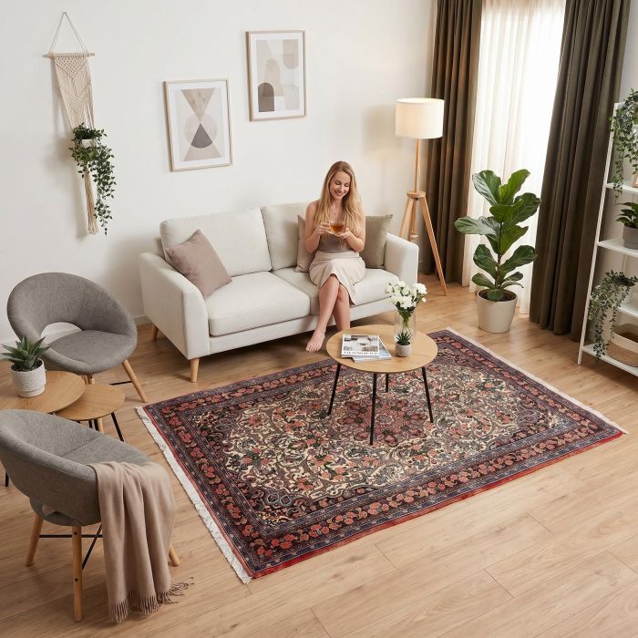 handgeknüpfter Orienteppich Bidjar aus Persien Maß 203x141 cm
