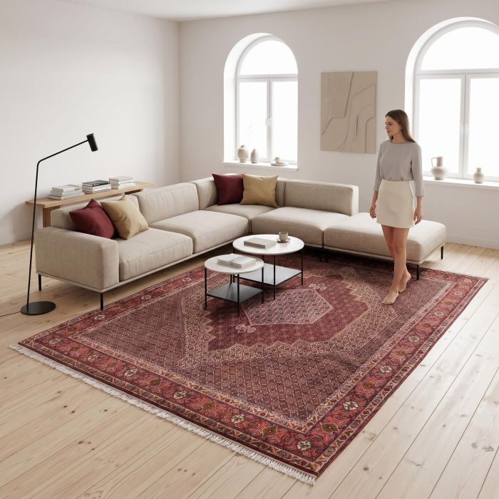 handgeknüpfter Orienteppich Sanandaj aus Persien Maß 298x202 cm