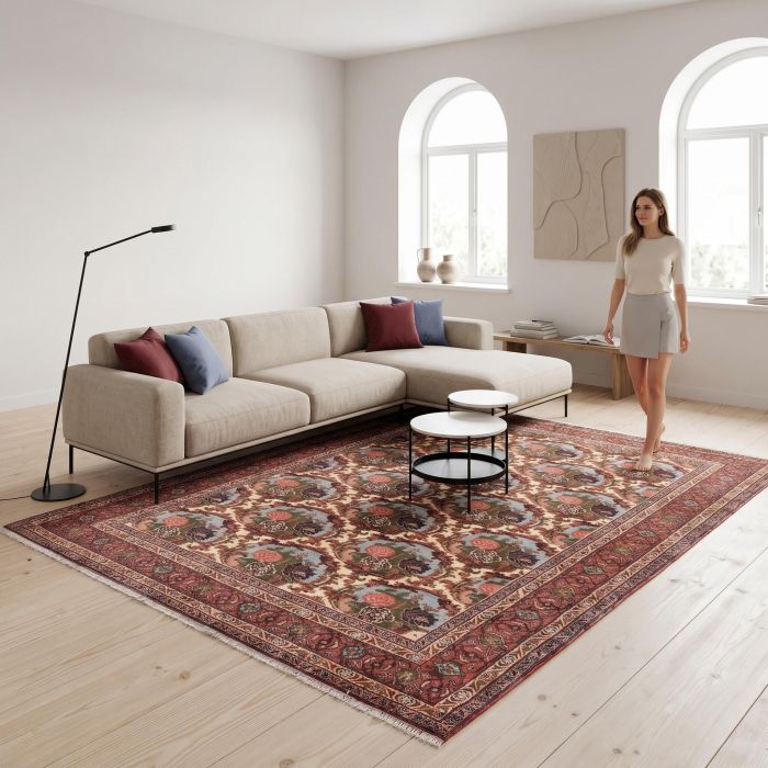 handgeknüpfter Orienteppich Sanandaj aus Persien Maß 290x205 cm