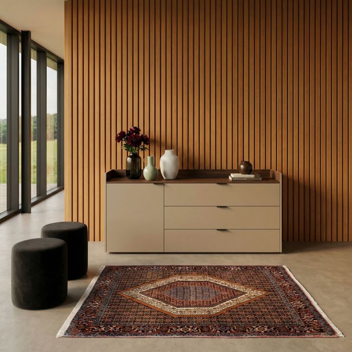 handgeknüpfter Orienteppich Sanandaj aus Persien Maß 156x128 cm