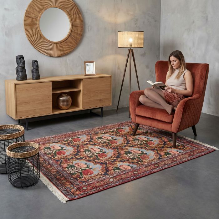 handgeknüpfter Orienteppich Sanandaj aus Persien Maß 153x126 cm