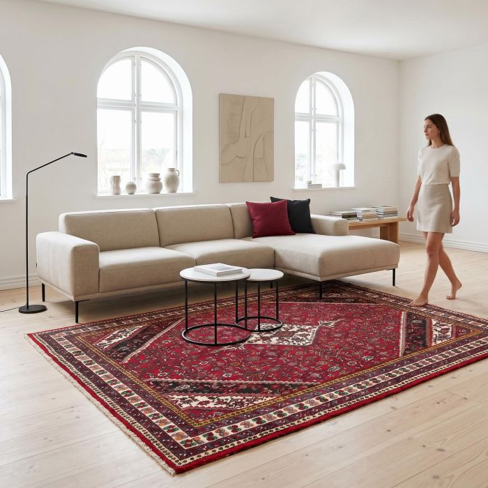handgeknüpfter Orienteppich Hossenabad aus Persien Maß 312x224 cm